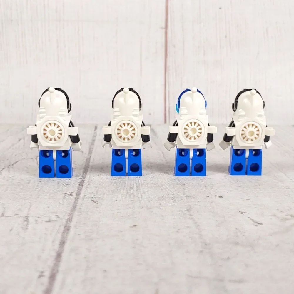 Lot 4 LEGO Aquazone Minifigures - Aquanaut 6175, 6195, 1822, 6125 Diver - Aqu001